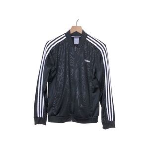 ADIDAS.  Women’s Black Striped Track Jacket Long Sleeves Full Zip Pockets M